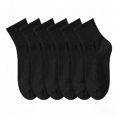 thumbnail image 1 of DOVACKA Women's 6-Pack Pure Cotton Mini Crew Socks, Moisture Wicking Seamless Toe Anti-Pilling for Athletic & Casual, 1 of 5