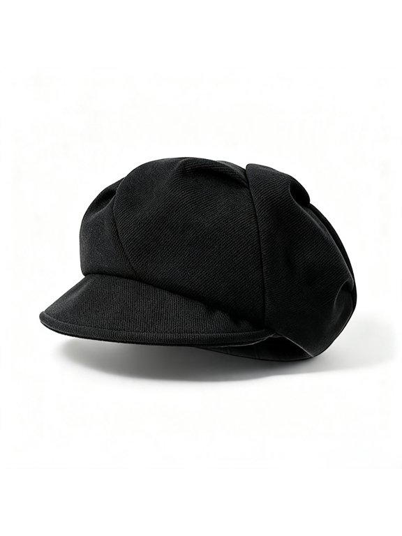 Women's Vintage Newsboy Cabbie Hat, Adjustable Visor Beret Cap with Classic Ivy Style, Breathable Cotton Golf Hat for Outdoor & Casual, Gift