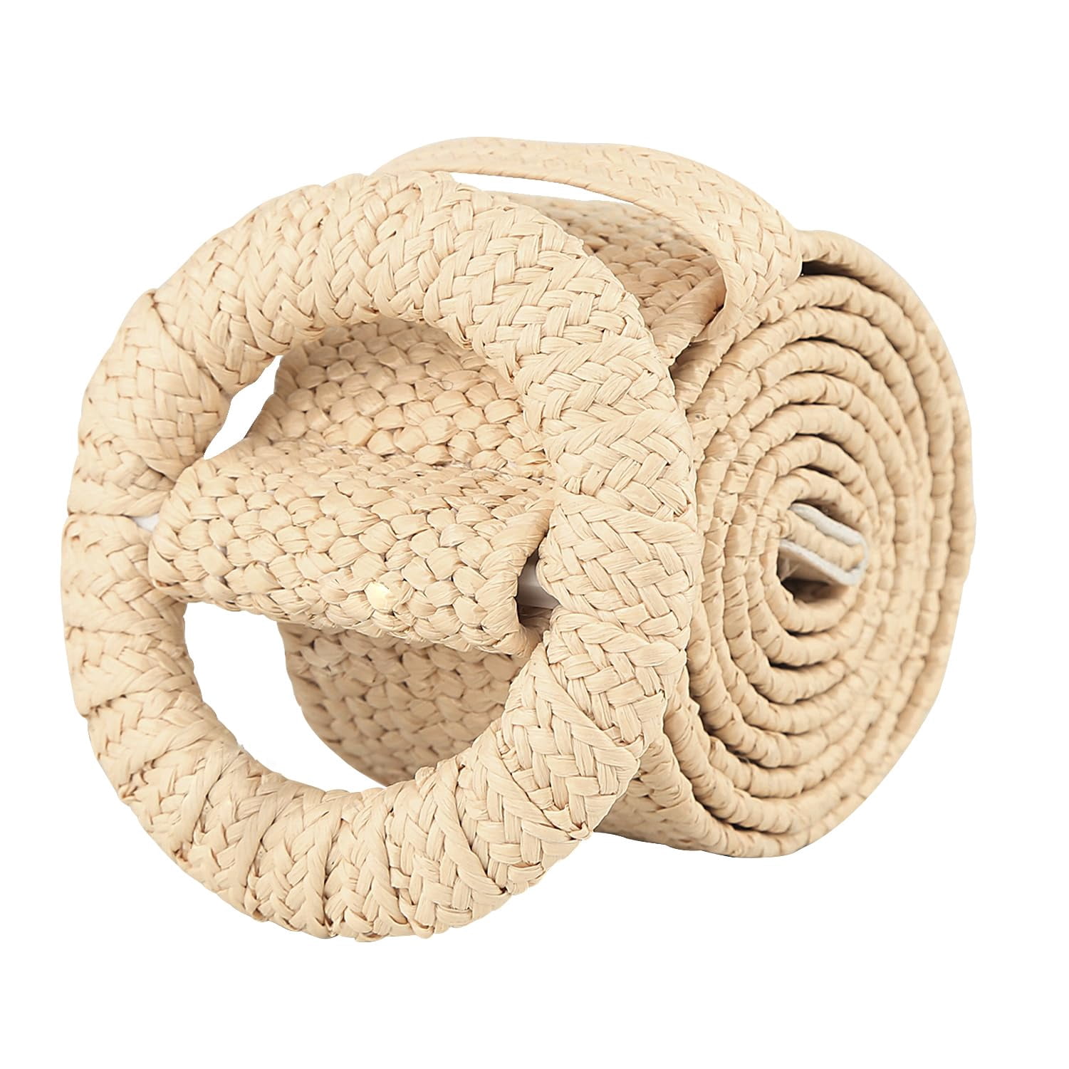 DOVACKA Women's Woven Rattan Wide Stretch Straw Belt, Boho Elastic ...