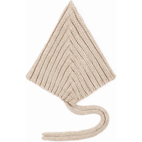 DOVACKA Handmade Wool Knit Elf Baby Hat, Unisex Newborn Beanie Bonnet, Warm Skin-Friendly Photography Prop Gift for Boys Girls