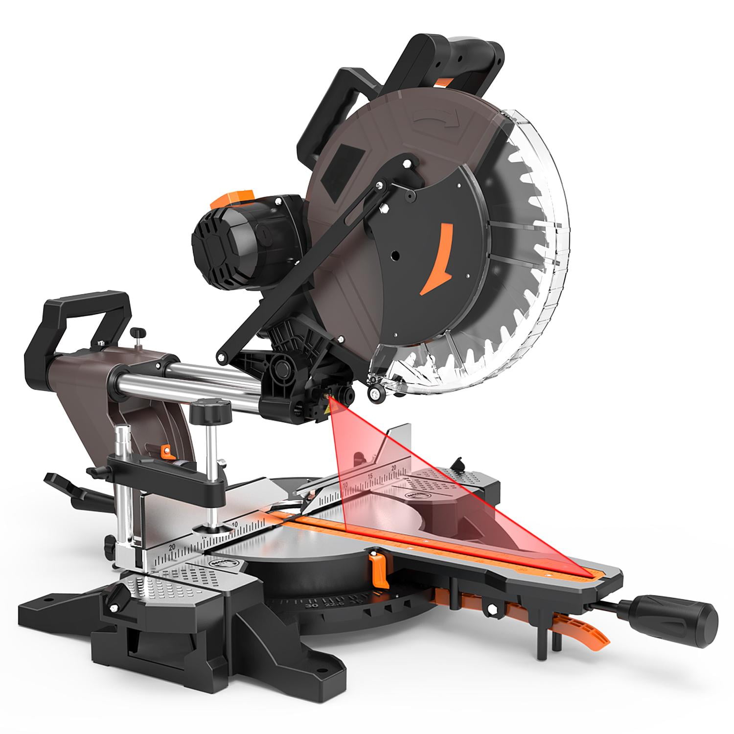 DOVAMAN 15A 12 in Dual Sliding Miter Saw, 3800 RPM