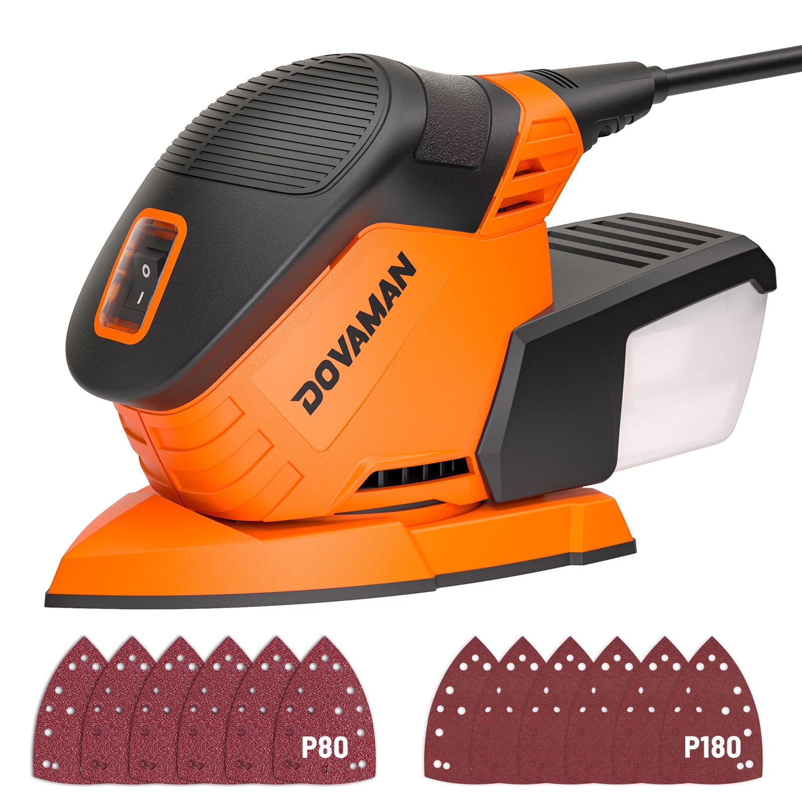 Sander Fans DOVAMAN Detail Sander, 1.1 Amp Electric Sander with Micro-Filter Dust ...