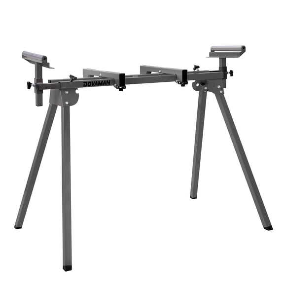 Dovaman Miter Saw Stand, Quick 3-Step Setup & Fold, 22lbs, 330lb Capacity, 78" Max Sliding Rail