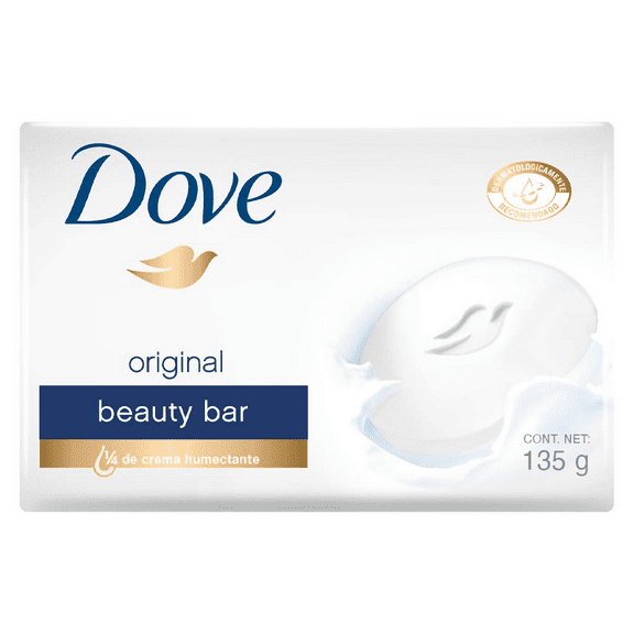 DOVE Beauty Bar White 4 oz, 2 Bar (Pack of 4)