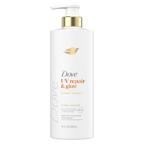 Dove Damage Therapy Conditioner Repairs 99% of UV Hair Damage UV Repair & Glow With Ferulic Serum 18 fl oz