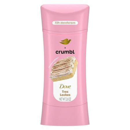 Dove & Crumbl Limited Edition Deodorant Crumbl Tres Leches, 2.6 oz