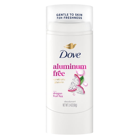 Dove Deodorant Stick for 72 Hour Odor Protection Dragon Fruit Fizz Aluminum Free,2.4 oz