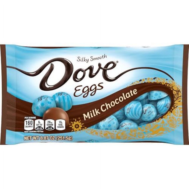 DOVE Easter Eggs Milk Chocolate Candy Assortment, 8.87 oz Bag