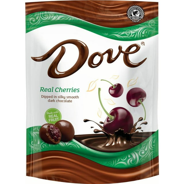 DOVE Fruit Dark Chocolate with Real Cherries, 17 Oz. Pouch