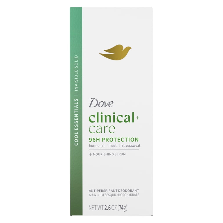 Dove Clinical + Care Antiperspirant Deodorant, 2.6 oz, Invisible
