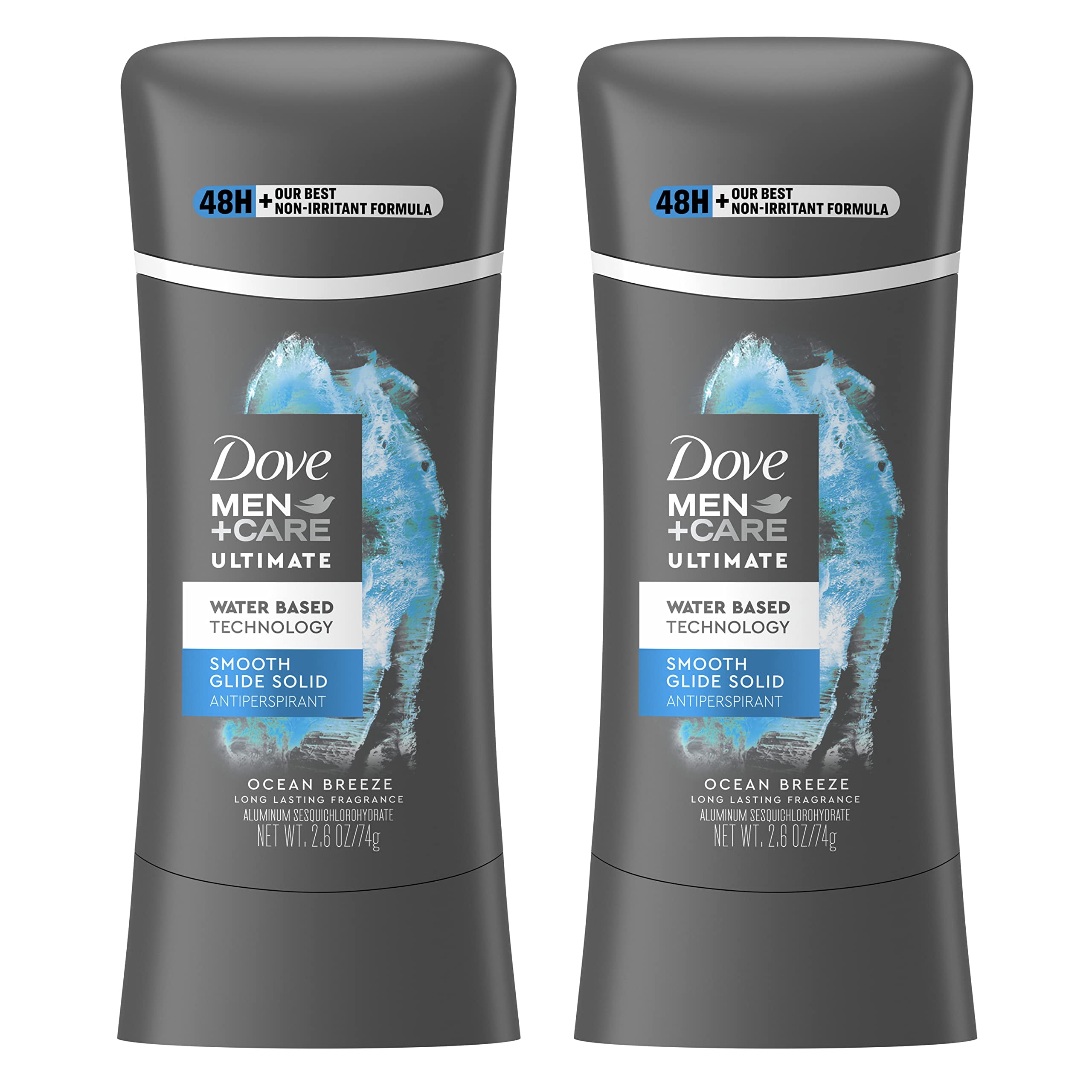 DOVE MEN + CARE Antiperspirant Ocean Breeze 2 Count hydrating, water ...