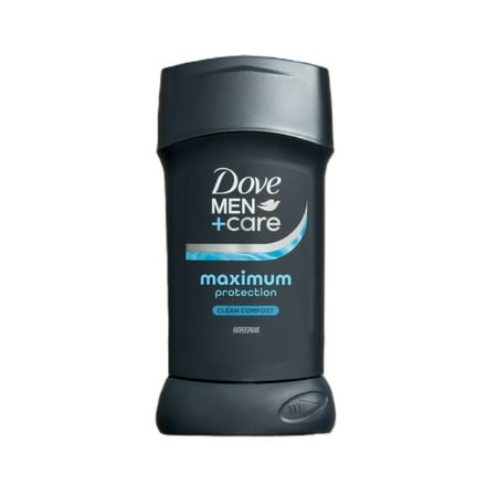 Dove Men+Care Invisible Solid Deodorant Stick Maximum Sweat Protection Clean Comfort 96-Hour Comfort, 2.6 oz