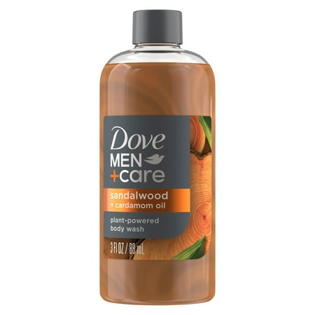 Dove Men+Care Mini Body Wash Sandalwood + Cardamom Oil, 3 fl oz