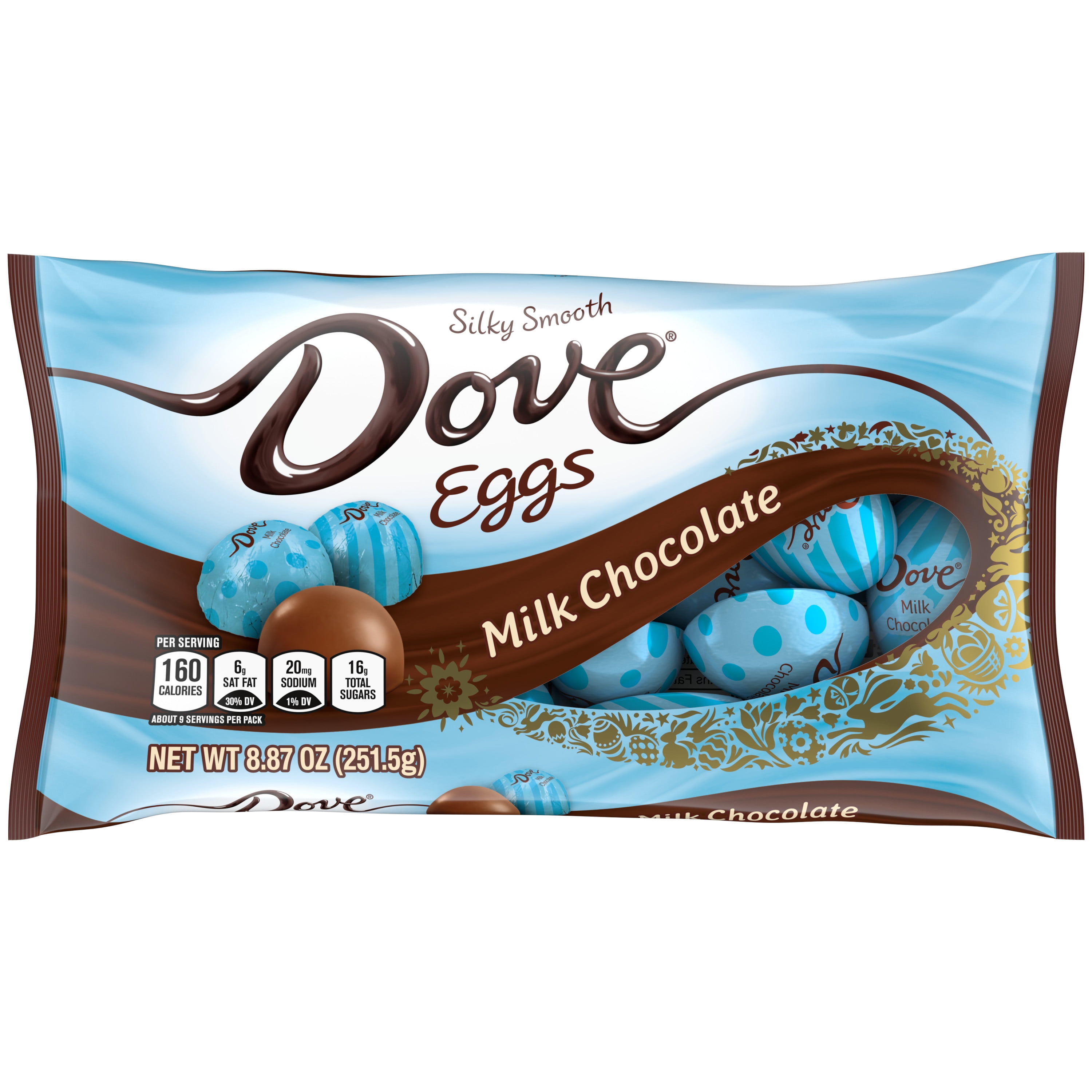 DOVE MILK CHOCOLATE EASTER EGGS 8.87 OUNCE