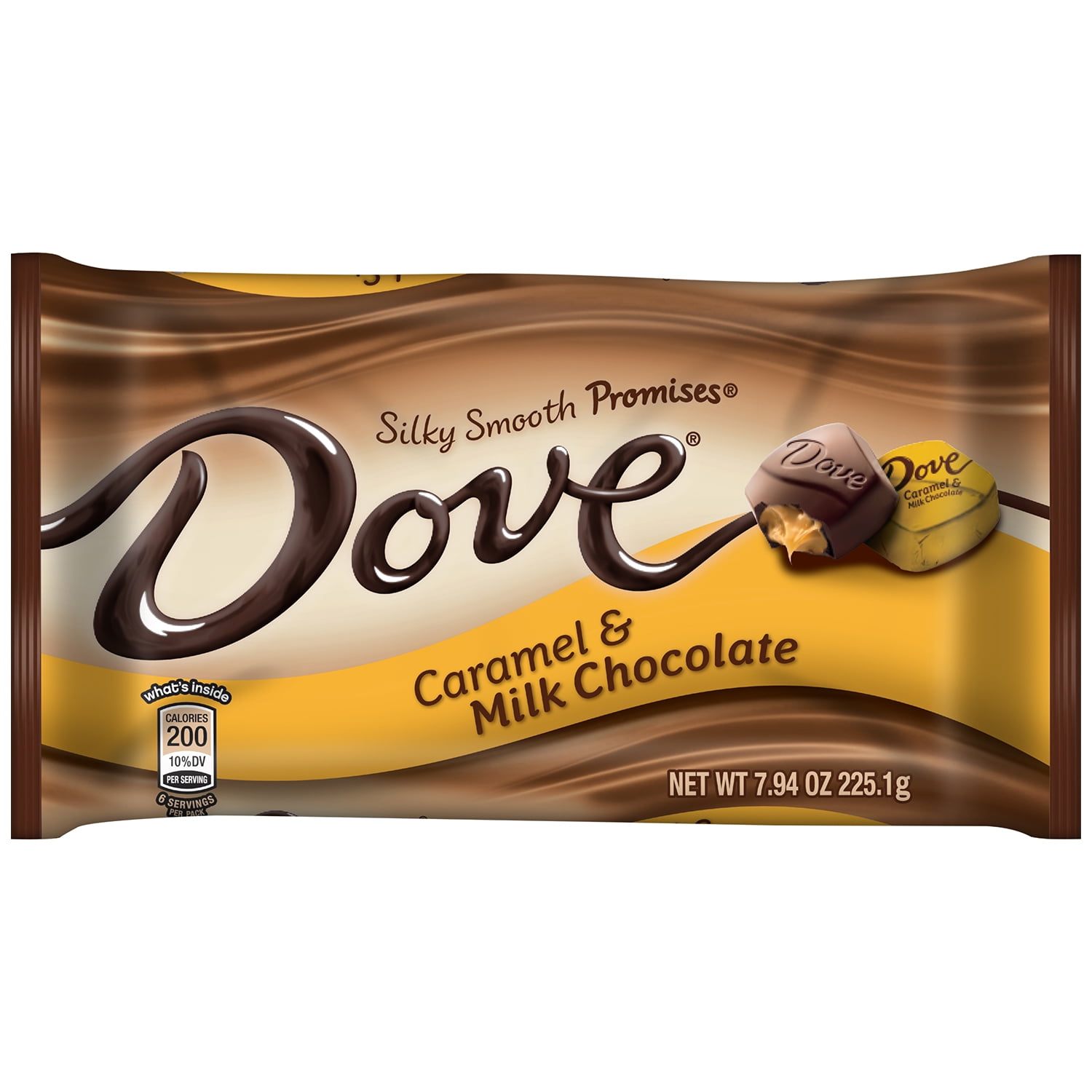 DOVE PROMISES Caramel and Milk Chocolate Candy, 7.94 Ounce Bag