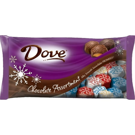 Dove Promises,  Christmas Assorted Chocolate Candy, 8.1 oz Shelf Stable Plastic Bag