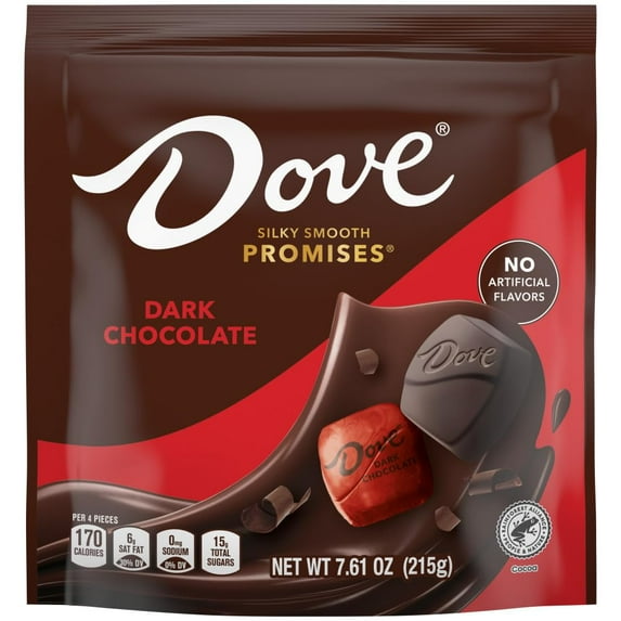 DOVE PROMISES Dark Chocolate Candy, 7.61 Oz Bag