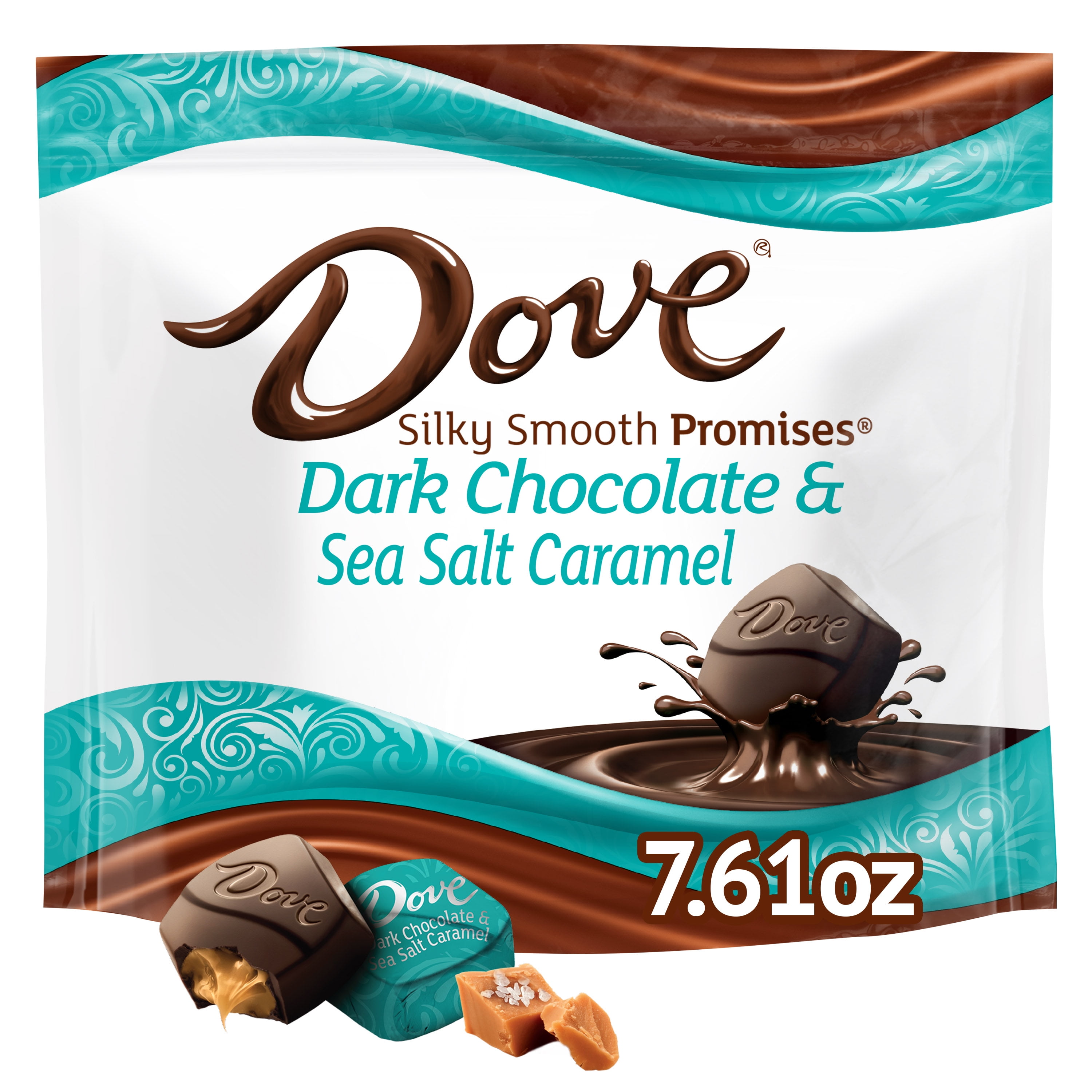 DOVE PROMISES Dark Chocolate & Sea Salt Caramel Self Care Candy, 7.61