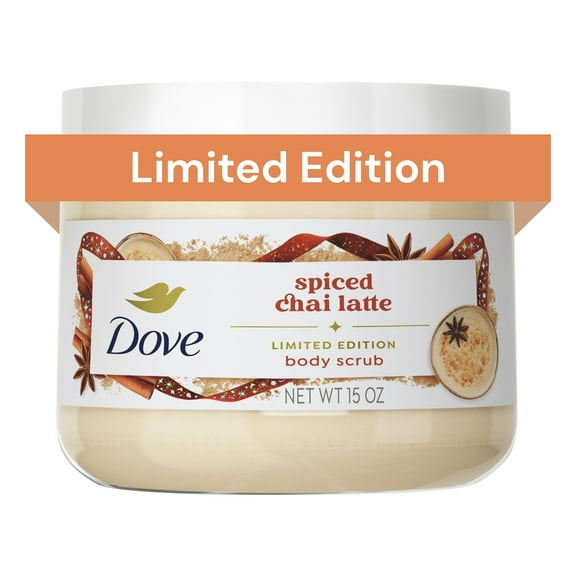 Dove Limited Edition Holiday Treats Spicy Chai Latte Body Scrub, 15 oz