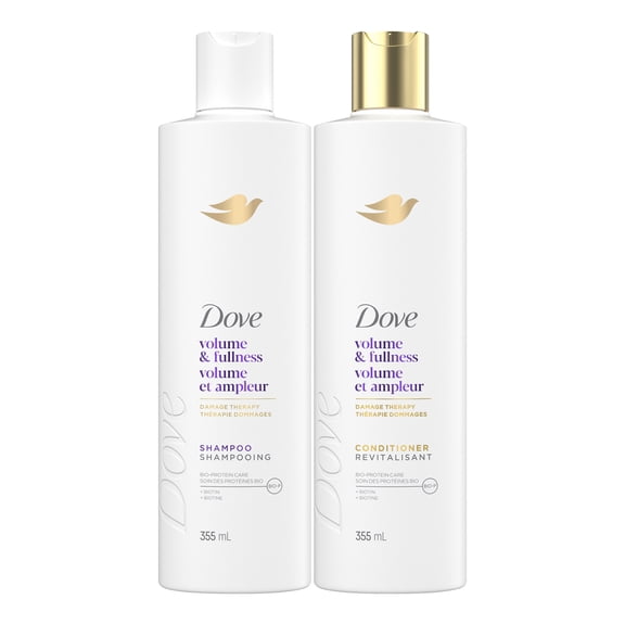 Dove Shampoo & Conditioner for Fine, Thin Hair Volume and Fullness with Bio-Protein Care Technology and Biotin ,12 fl oz 2 Pack
