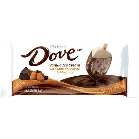 DOVEBAR®, Singles - Almond/Milk Chocolate, (12 Count)