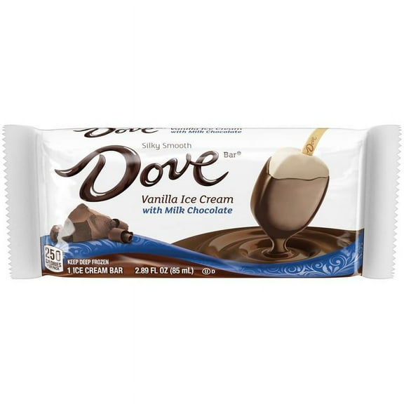 DOVEBAR, Singles Vanilla/Milk Chocolate, (12 Count)