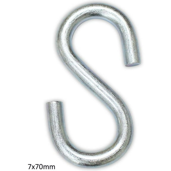 DOVETAIL 10 Pack "S" Hook 7 x 70mm (9/32") | Durable Steel Construction | Ideal Temporary Link for Rigging Hardware | Available in Multiple Sizes | Superior Strength & Quality