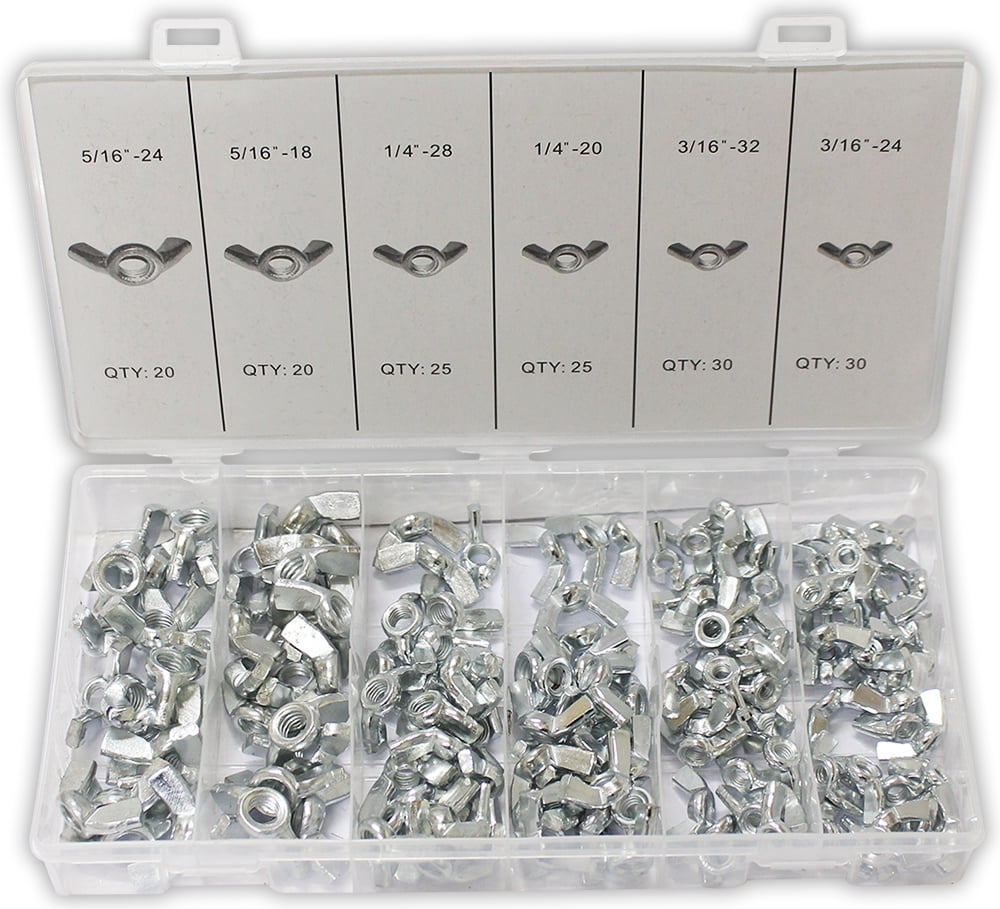DOVETAIL 150Piece Wing Nut Assortment Diverse Sizes Manual