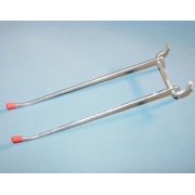 DOVETAIL 4-Piece Set | 6" Double Prong Peg Hooks | Galvanized Steel Construction | Multipurpose Organizing Tool | HW-20064-864 | Safety Rubber Tips Included