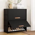 thumbnail image 1 of BGTREND 5 Tier Shoe Rack with Covers Shoe Storage Organizer Holds 20 Pairs for Closet Entryway Hallway, Black, 1 of 8