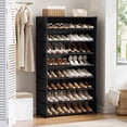 thumbnail image 1 of BGTREND 9 Tier Shoe Rack with Cover 28 Pairs Shoe Shelves Organizer for Closet, Entryway, Hallway, Bedroom, Black, 1 of 7