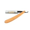 thumbnail image 1 of DOVO Black Star Straight Razor Brown Pakkawood Handle 5/8'', 1 of 8
