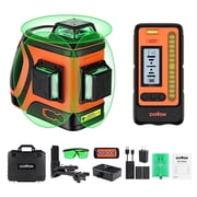 DOVOH Outdoor Laser Level with Receiver, 360  Self-Leveling Green Beam for Construction,H3-360G-KIT