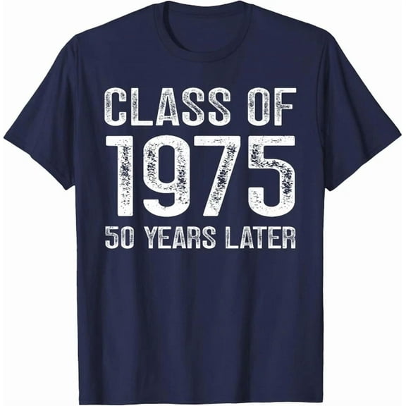 DOVU Class Of 1975 Reunion 50 Year Homecoming Alumni Classmates T-Shirt Unisex S-5XL Hot Trending Shirt, Vintage Birthday Gift