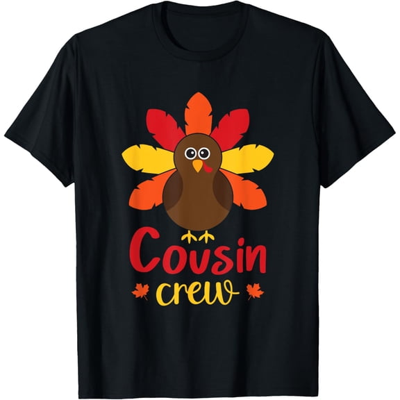 DOVU Cousin Crew Thanks.Giving Family Matching Turkey Day Fall T-Shirt Unisex S-5XL Hot Trending Shirt, Vintage Birthday Gift
