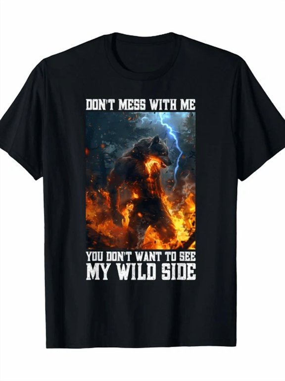Cringy Werewolf Warning Wolf Cringe Alpha Wolf T-Shirt Unisex S-5XL Hot Trending Shirt, Vintage Birthday Gift
