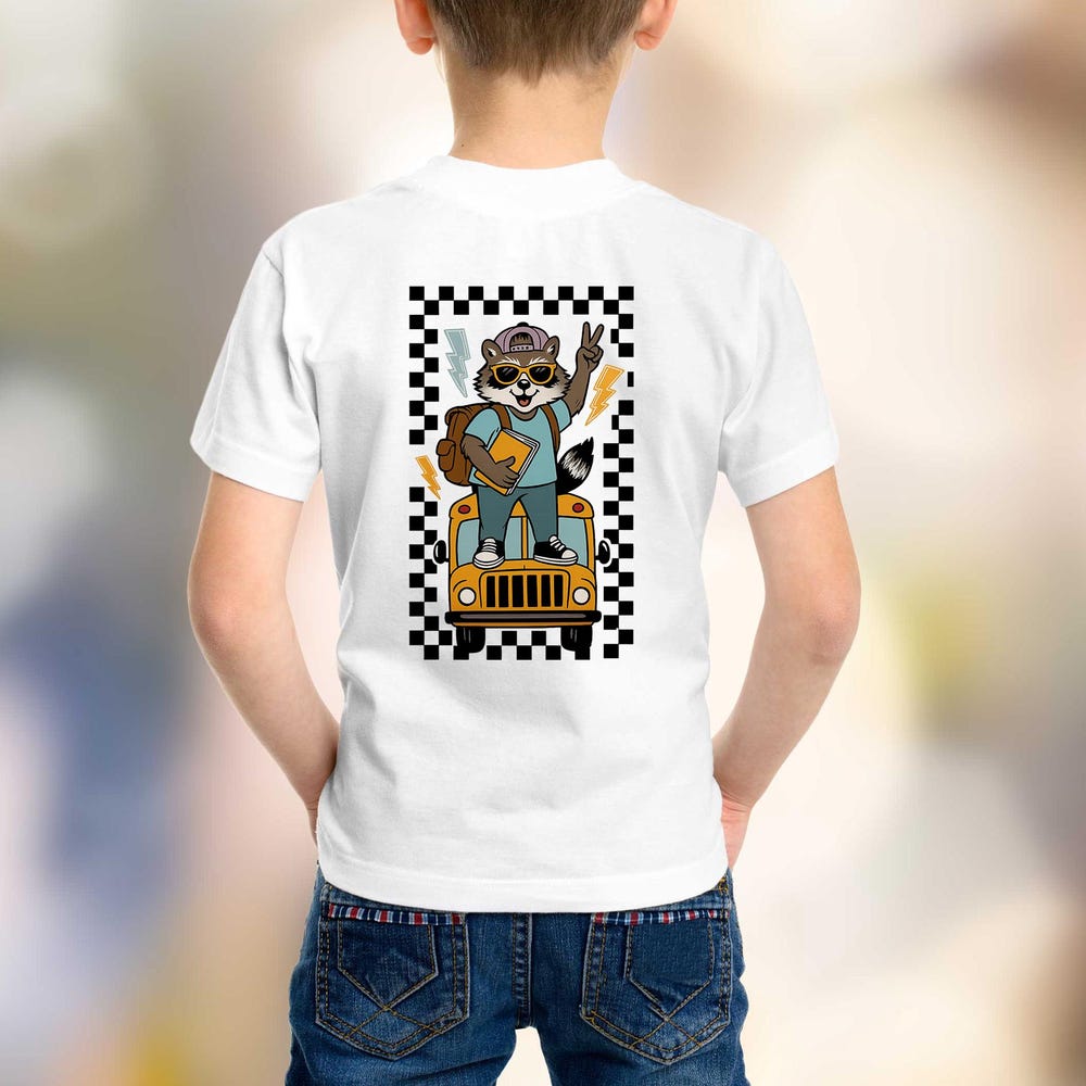 DOVU Funny Back To School Tshirt, Animal School Shirt, Bus Driver Shirt ...