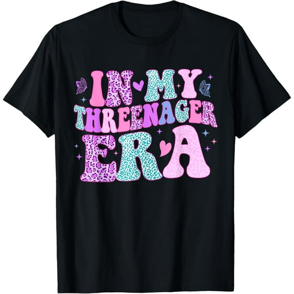 DOVU Groovy In My Threenager Era Girl 3Rd Birthday T-Shirt Unisex S-5XL Hot Trending Shirt, Vintage Birthday Gift