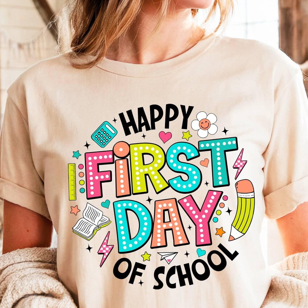 First Day Of School Shirt For Teachers – 'It's Okay To Make Mistakes' Graphic Tee, Cute Bow & Pencil Design, Back To School Gift