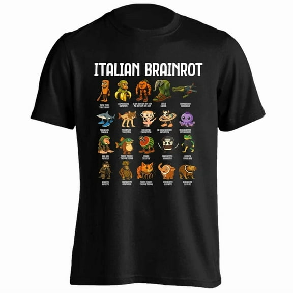 DOVU Italian Brain Rot Italian Brainrot Funny T-Shirt Unisex S-5XL Hot Trending Shirt, Vintage Birthday Gift