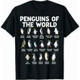 thumbnail image 1 of DOVU Penguins Of The World Kawaii Types Of Penguins Sea Animal T-Shirt Unisex S-5XL Hot Trending Shirt, Vintage Birthday Gift, 1 of 4