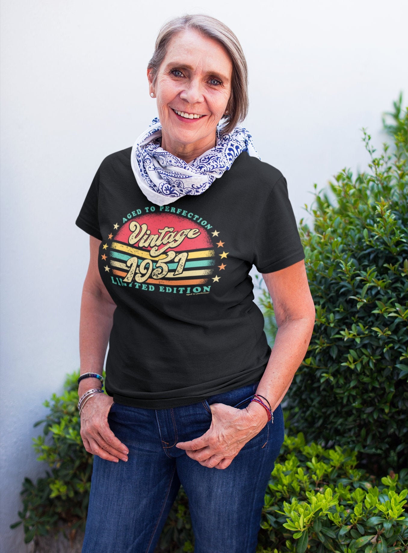 T-shirt Femme - Anniversaire 71 Ans - Original 1955 - Pur produit Sénégalais