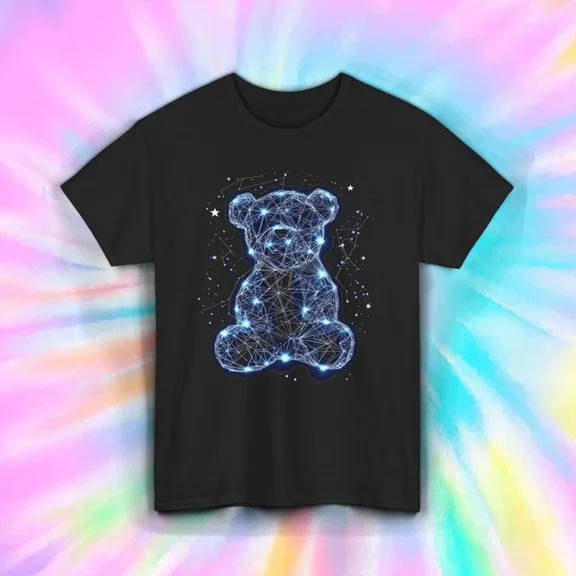 DOVU Teddy Bear Shirt Star Constellation Galaxy Stuffed Animal Cute Space Tee Unisex S-5XL Hot Trending Shirt, Vintage Birthday Gift