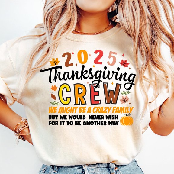 DOVU Thanks.Giving Crew 2025 Shirt, Thanks.Giving Group Shirt, Autumn Fall Crew Tee, 2025 Thanks.Giving Family Tshirt, Family Thanks.Giving Gift Unisex S-5XL Hot Trending Shirt, Vintage Birthday Gift