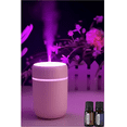 thumbnail image 1 of DOVVEE Apple-Style Mini Humidifier + Lavender Essential Oil & Sandalwood Essential Oil (2X Pack) Dreamy Sleep in Dry Weather Lavender & Sandalwood Mini Humidifier for Bedroom 3-In-1 Night Light & Ar, 1 of 10