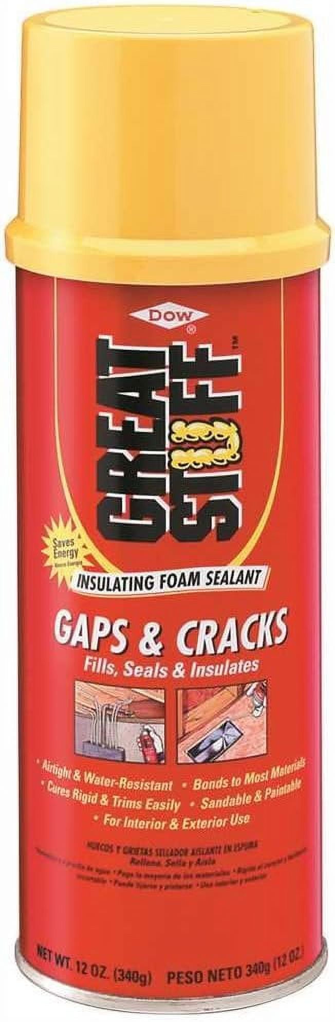 DOW CHEMICAL 157901 Great Stuff Expanding Spray Foam Sealant, 12 oz