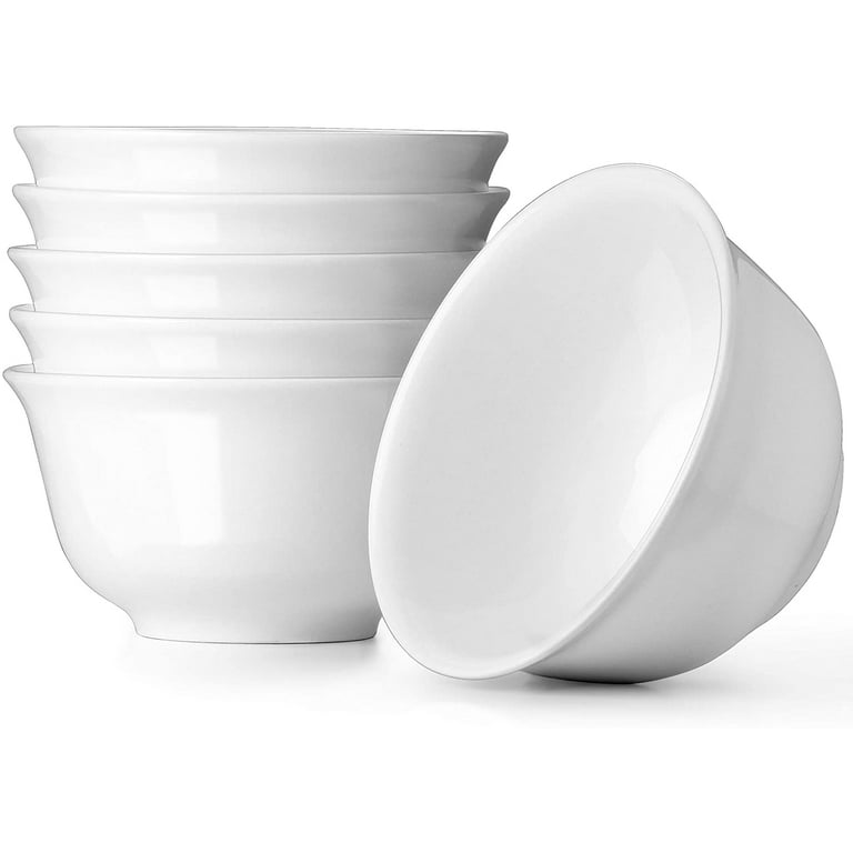 DOWAN 7 Serving Bowls, 36 OZ Deep Soup Bowls for Kitchen, White