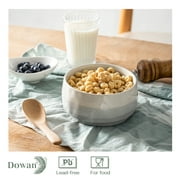 DOWAN Alfresco Ceramic Soup Bowl,Japanese Style 1 Piece 23OZ Oatmeal Yogurt Serving Bowl,Fruit Salad Bowl,Dishwasher Microwaveable