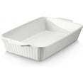 thumbnail image 1 of DOWAN Casserole Dish, 9x13 Ceramic Baking Dish, Large Lasagna Pan Deep for Oven, 4.2 Quarts Baking Pan with Handles, Oven Safe and Durable Bakeware for Lasagna, Home Decor, Wedding Gift, White, 1 of 7