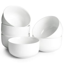 DOWAN Soup Bowls Sets of 6,22OZ White Ceramic Bowl For Kitchen,Dishwasher&Microwave Safe, Dinner Bowls for Cereal Soup Rice Pasta Salad